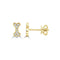 Diamond Dog Bone Studs - 1